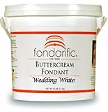 Fondarific Buttercream Wedding White Fondant, 5-Pounds