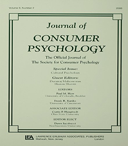 Cultural Psychology: A Special Issue of the journal of Consumer Psychology: 9
