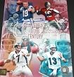 Johhny Unitas Autographed Baltimore Colts 8x10 Photo (with Dan Marino, Joe Montana, and John Elway)