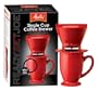 Melitta Ready Set Joe's Red Cone Filter Holder with Red Ceramic Mug Set (Pack of 4)
