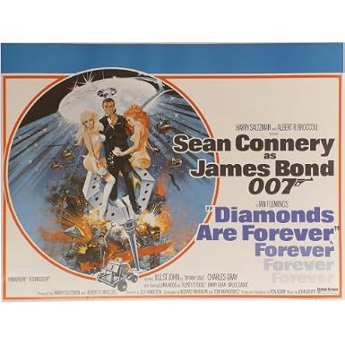 Diamonds Are Forever Original Cinema Poster