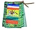 Green Satin Large Lungta Wind Horse Tibetan Prayer Flags