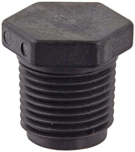 Banjo PLUG050 Polypropylene Pipe Fitting, Plug, Schedule 80, 1/2