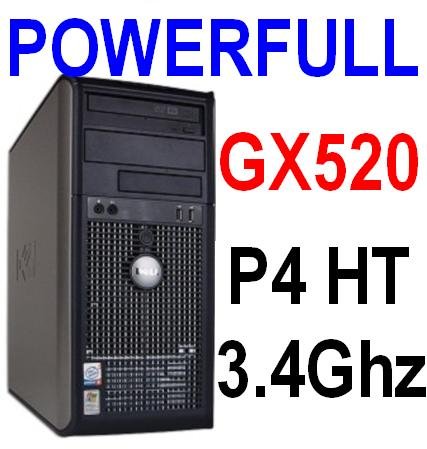 51GyaW0pPuL Dell Optiplex Gx520 Tower Computer Desktop Pc P4