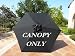 9ft Umbrella Replacement Canopy 6 Ribs in Black (Canopy Only)