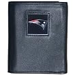 New England Patriots Executive Leather Trifold Wallet in a Tin - NFL Football Fan Shop Sports Team Merchandise