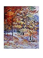 LegendArte Pintura al Óleo sobre Linezo Nel Bosco D'Autunno 50X60