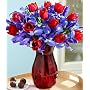 Flowers - Hugs and Kisses Flowers Bouquet with Vase