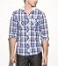 G by GUESS Fellow Long Sleeve Shirt, BLUE MAUI (LARGE)