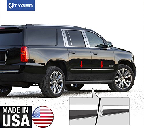 Made In USA! 2015-2016 Chevy Suburban GMC Yukon XL Body Side Molding Trim Overlay 4PC