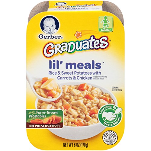 Gerber Graduates Lil Meals, Rice, Sweet Potato, Carrot and Chicken, 6 oz, 6 Count