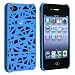 Snap-on Case compatible with Apple® iPhone ® 4 / 4S , Dark Blue Bird Nest Rear