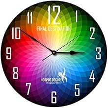 Hoopoe Decor Colour Wheel Trendy Designer Wall Clock