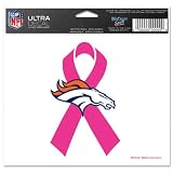 Denver Broncos Breast Cancer Awareness 4x6 Ultra Decal