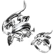 Sterling Silver Ring - Lizard - Size: 6-10