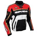 Spidi R-Course leather motorcycle jacket - Red/black