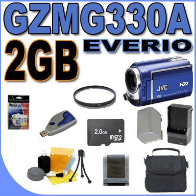 Childrens Toyshop  Photo : JVC Everio GZ-MG330 Camcorder 30GB Hard Drive 35x Optical Zoom (Blue) 2GB MicroSD Memory Card - Extra Rechargeable Battery - Rapid External Charger - UV Filter - GZMG330A BigVALUEInc Accessory Saver Bundle + MORE