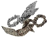 L. Erickson USA Sash Ponytail Holder - El Gato 100% Silk Print