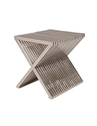 Home: Mod Made X End Table Stool, Silver - ModMade