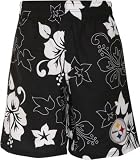 Pittsburgh Steelers Floral Print Swim Trunks