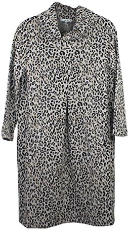 Tyler Boe Leopard Kim Cowl Tunic Dress