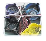 R & M Assorted Christmas 6 Piece Ornament Cookie Cutter Set