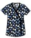 Scrubs - Cherokee Body Sprouting Up Mock Wrap Scrub Top