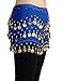 Viskey Fashion Chiffon Belly Dance Waist Chain with Golden Coins in 3-Layers