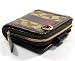 AUTHENTIC COACH HERITAGE STRIPE MEDIUM ZIP WALLET 41112 (Khaki/Brown)