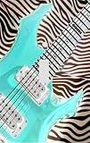 Electric Guitar on Zebra Decorative Switchplate Cover