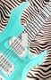 Electric Guitar on Zebra Decorative Switchplate Cover