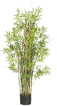 Big Sale Nearly Natural 6569 Bamboo Grass Silk Plant, 5-Feet, Green