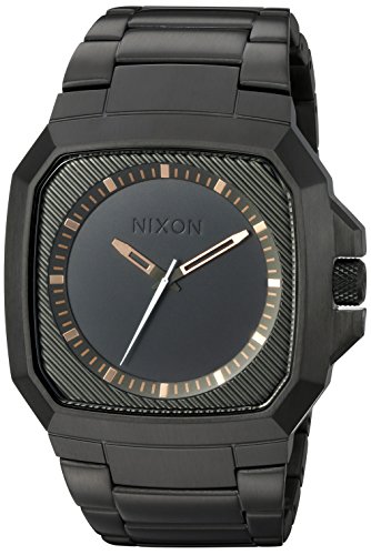Nixon Deck , Matte Black/Industrial Green Watch