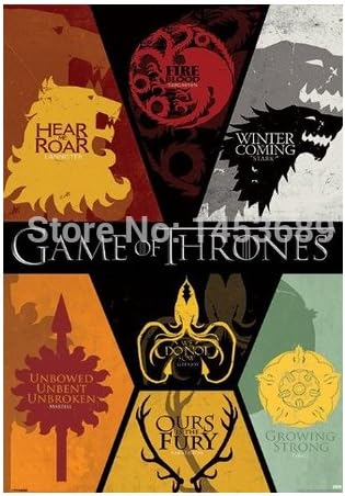Game Of Thrones Poster Wall Paper Home Decor Movie Poster Customized Fashion Classic 50X75M Paper Print Ko/365318