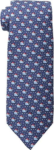 Vineyard Vines Men's Printed Tie - Santa Whale Navy Tie One Size