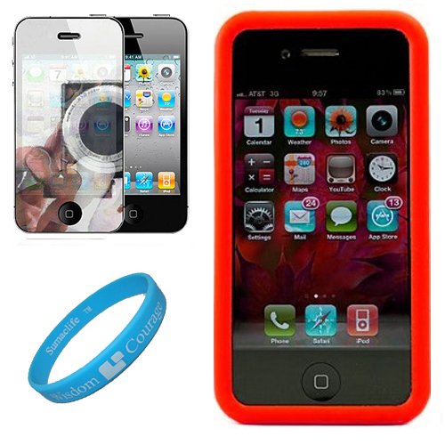  ... iPhone 4 LCD Display Screen + SumacLife TM Wisdom Courage Wristband