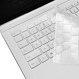 TOP CASE Clear TPU Keyboard Cover Skin Protector for Microsoft Surface Book