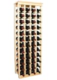 48 Bottle Table Top Kitchen Wine Rack (Premium Redwood)