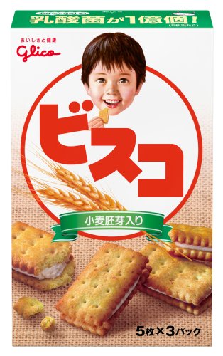 グリコ ビスコ<小麦胚芽入り> 15枚×10箱