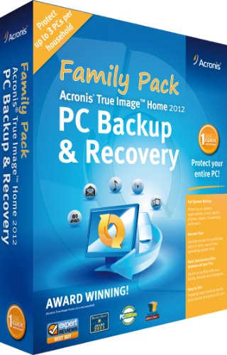  Acronis True Image Home 2012:PC Backup and Recovery Family Pack - 3 User (PC) cd cover