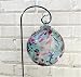 Purple, Pink and Blue Hand-blown Glass Sun Catcher Gazing Globe with Shepherds Hook