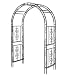 Burnished Bronze Finished Iron Montebello Garden Arbor