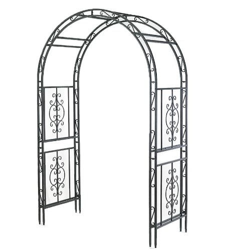 Burnished Bronze Finished Iron Montebello Garden Arbor
