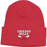 Chicago Bulls Red Basic Logo Cuffed Knit Hat
