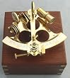 8" Astrolabe Sextant w/ Wooden Box: Nautical Sextent
