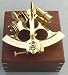8" Astrolabe Sextant w/ Wooden Box: Nautical Sextent