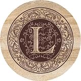 Thirstystone TSML Thirstystone 4 piece Coaster Set Monogram L