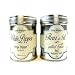 Terre Exotique Fleur De Sel From Madagascar with Grilled Spices 3.2 Oz + Penja Whte Pepper From Cameroon Economy Set