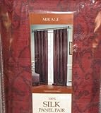 IMAGE OF Mirage 100% Silk Lined Drapery Pair Drapes 84