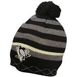 NHL Old Time Hockey Pittsburgh Penguins Black-Charcoal Nucleus Cuffless Beanie